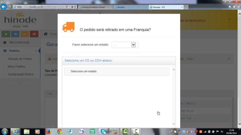 pedido iniciante